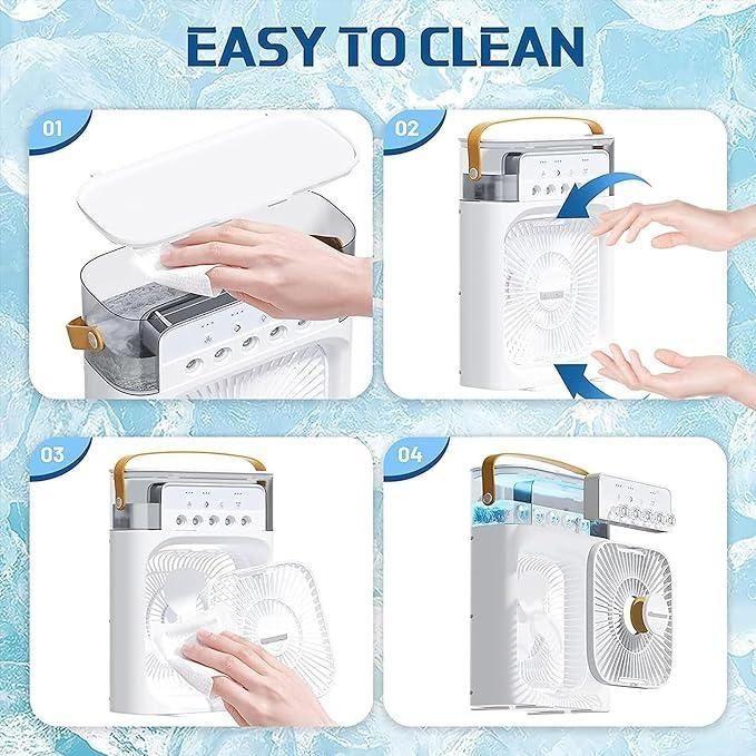 Portable 3-in-1 Mini Air Cooler | USB-Powered Personal AC