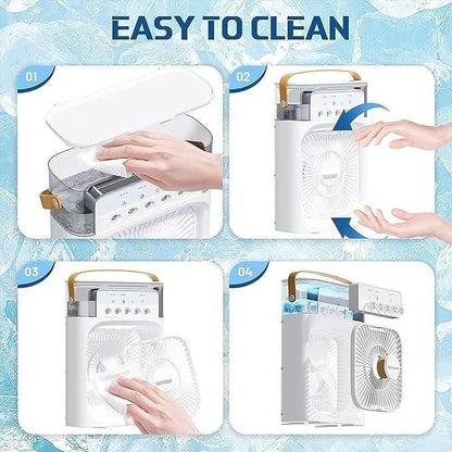 Portable 3-in-1 Mini Air Cooler | USB-Powered Personal AC