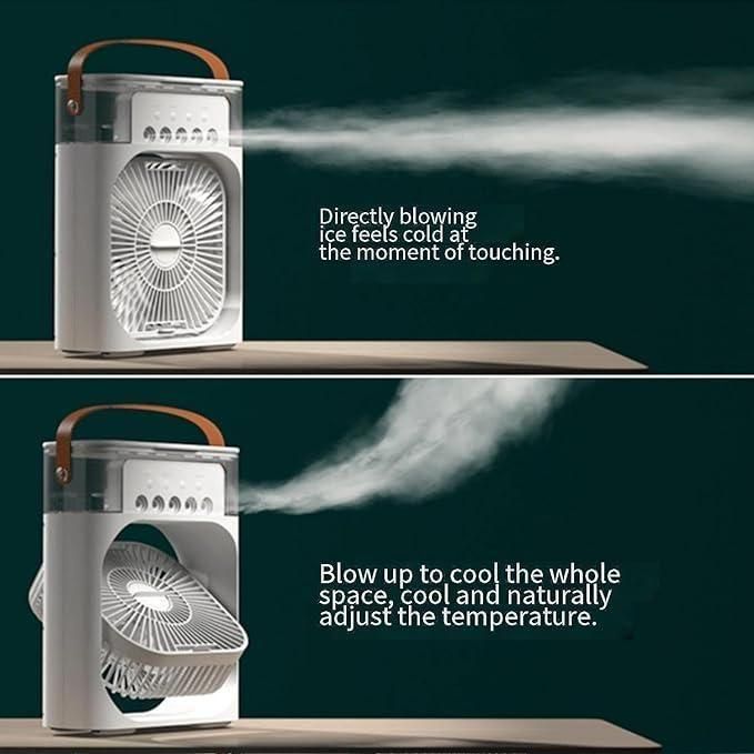 Portable 3-in-1 Mini Air Cooler | USB-Powered Personal AC