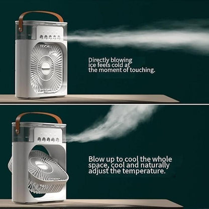 Portable 3-in-1 Mini Air Cooler | USB-Powered Personal AC